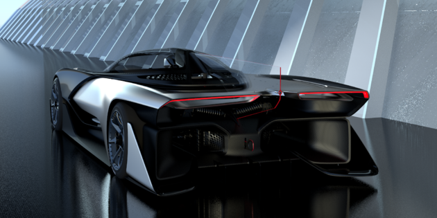 FFZero1 Faraday Future, Batman wordt er jaloers op!