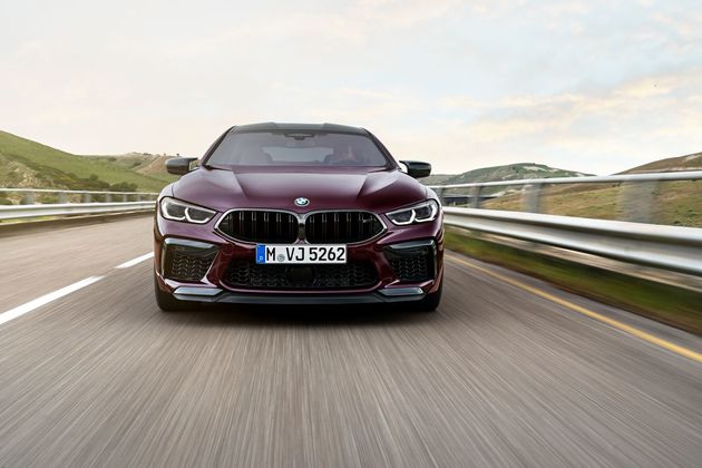 BMW M8 Coupé voorkant.