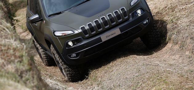 Jeep Cherokee, net zo scheef