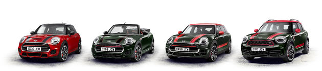 De gehele MINI John Cooper Works family met als laatste de Countryman