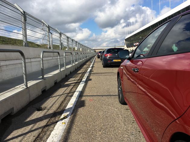 De nieuwe Alfa Romeo Giulietta klaar voor de eerste rondjes op het circuit