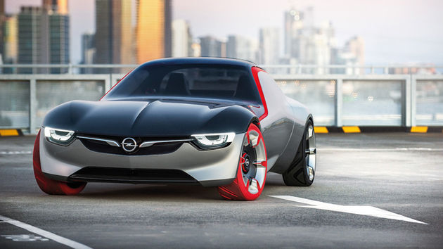 De Opel GT Concept onthuld op de 86e Internationale Autoshow van Genu00e8ve in 2016