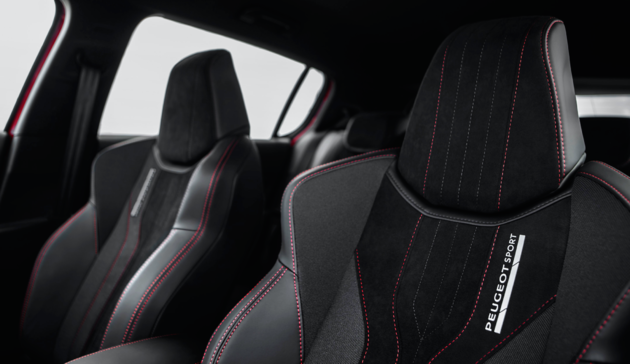 Perfect zittende stoelen in de 308 GTi
