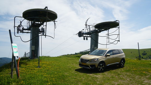 Met een Peugeot 5008 de skipiste op