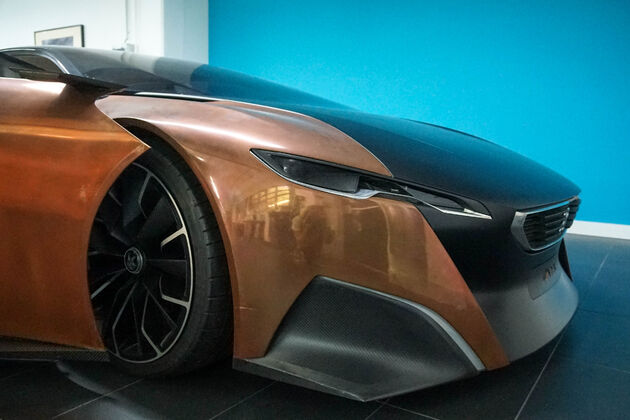 De neus van de concept car.