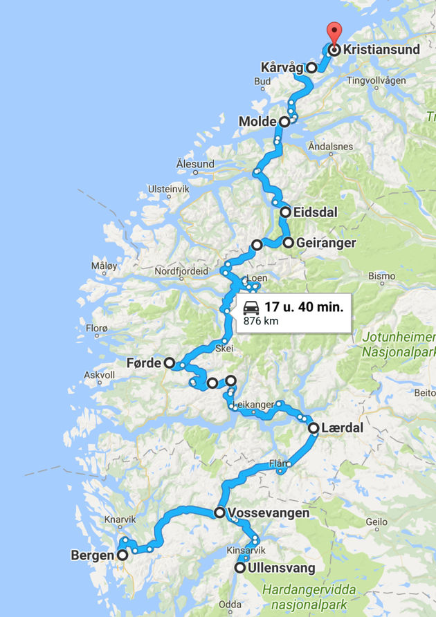 De gereden route die op details kan afwijken vanwege het bezoeken van enkele bijzondere plekken.