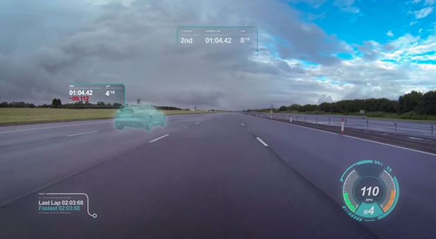 JAG virtual windscreen