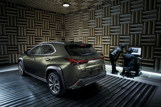 De nieuwe Lexus UX in het laboratorium